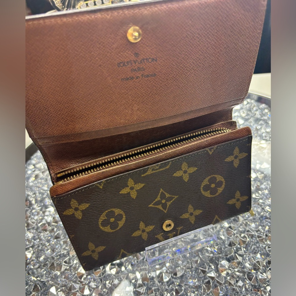 Louis Vuitton Monogram Porte Monnaie Tresor Wallet EUC - Picture 10 of 12